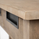 Harrelson Brown Wood 4 Drawer Console Table - Ornate Home