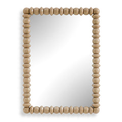 Harriet White/Woodtone Spindle Mirror - Ornate Home