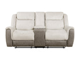 Harriette Beige Double Reclining Loveseat - Ornate Home