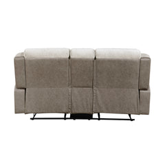 Harriette Beige Double Reclining Loveseat - Ornate Home