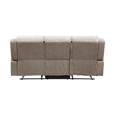 Harriette Beige Double Reclining Sofa - Ornate Home
