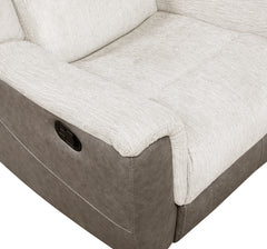 Harriette Beige Double Reclining Sofa - Ornate Home