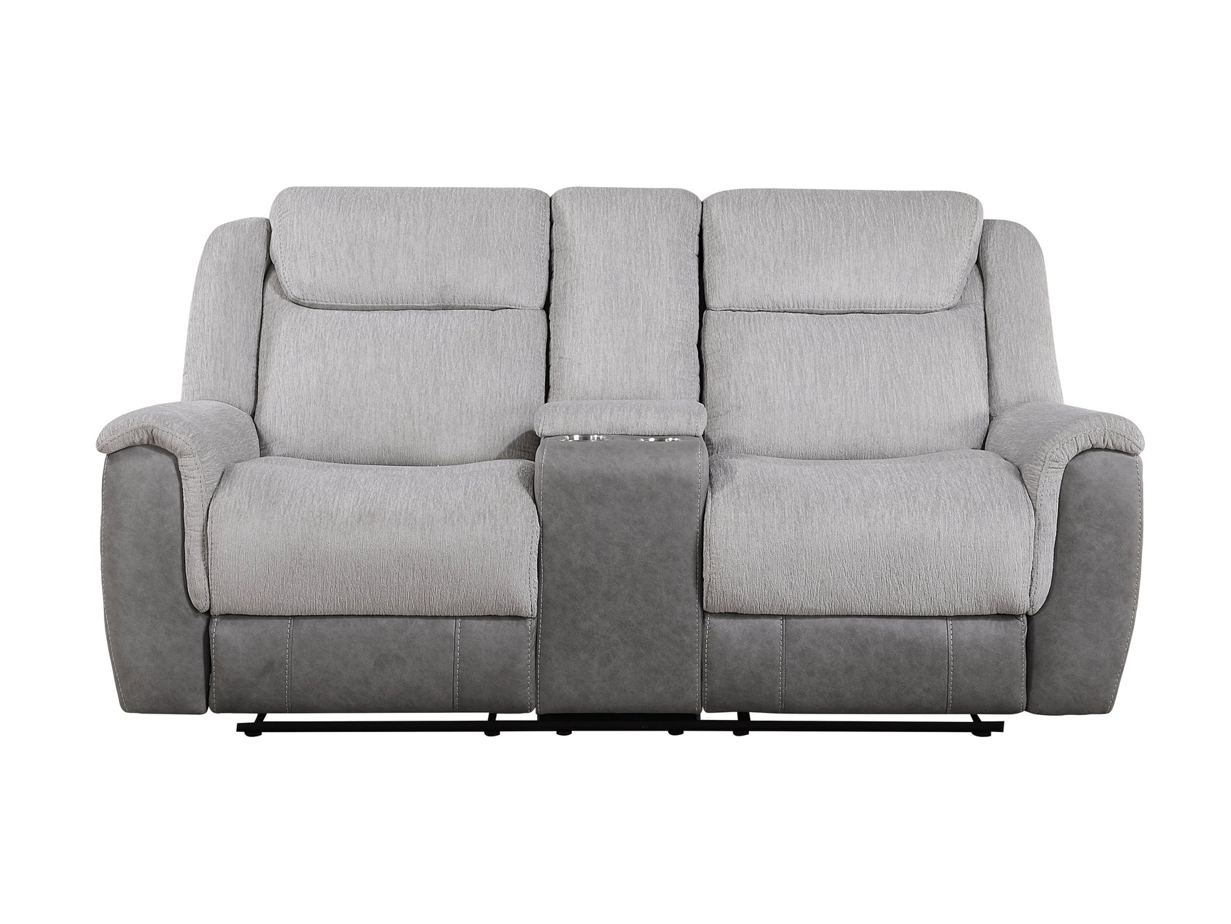 Harriette Gray Double Reclining Loveseat - Ornate Home