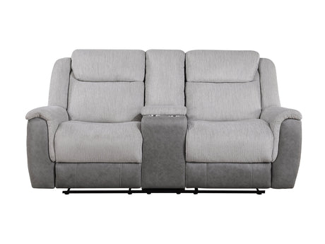 Harriette Gray Double Reclining Loveseat - Ornate Home