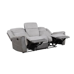 Harriette Gray Double Reclining Sofa - Ornate Home