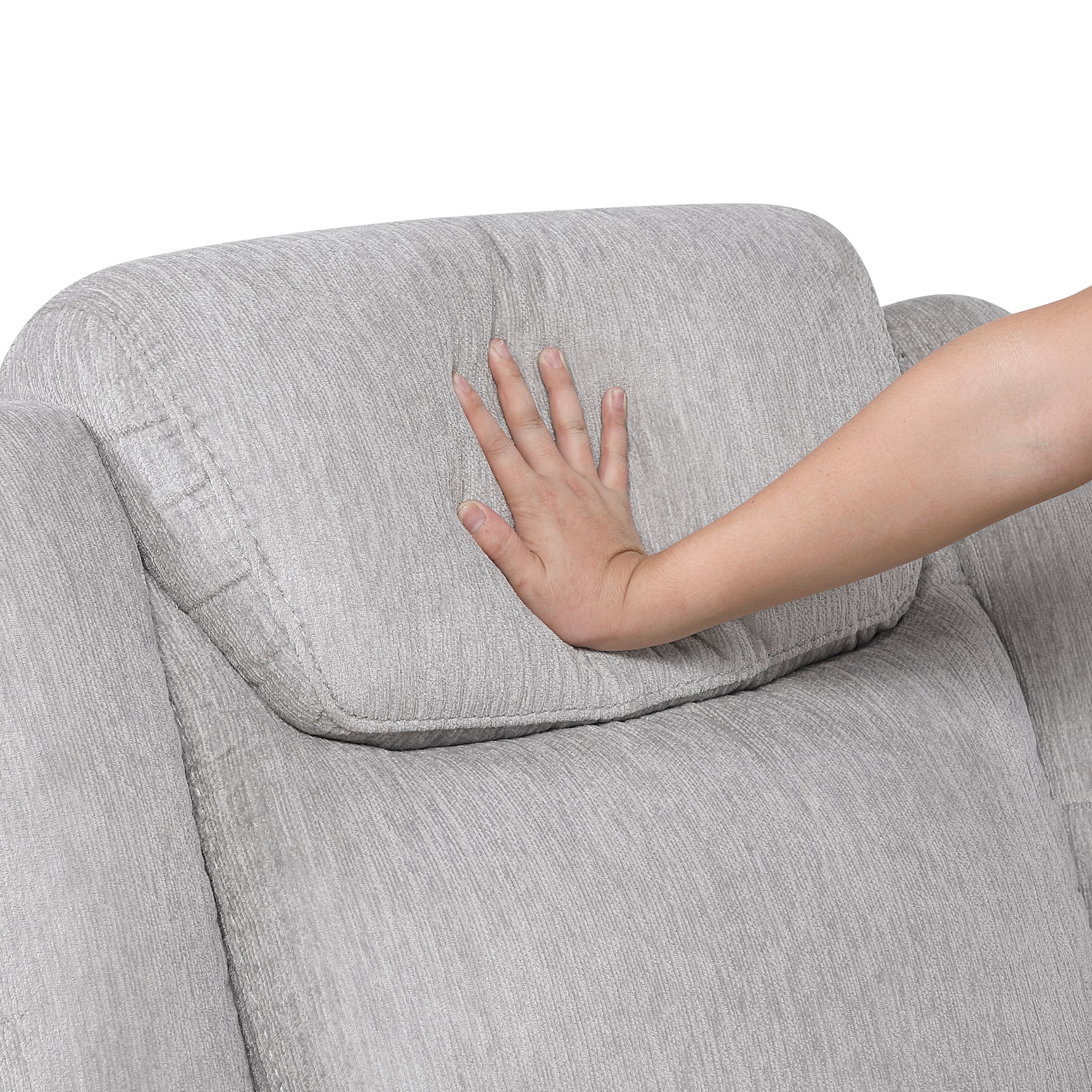 Harriette Gray Double Reclining Sofa - Ornate Home