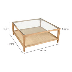 Harrington Natural Coffee Table - Ornate Home
