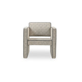 Harris Black/Beige Weave Accent Chair - Ornate Home