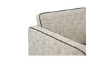 Harris Black/Beige Weave Accent Chair - Ornate Home