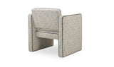 Harris Black/Beige Weave Accent Chair - Ornate Home