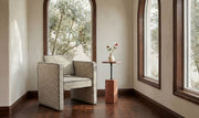 Harris Black/Beige Weave Accent Chair - Ornate Home