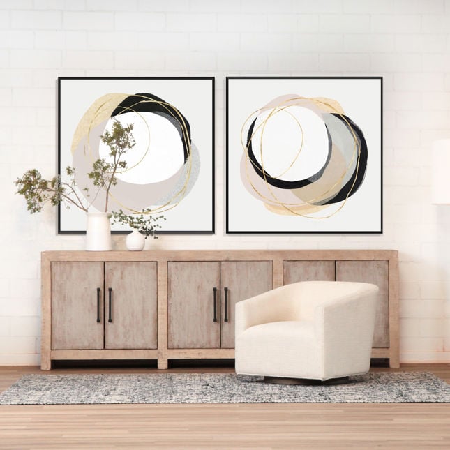 Harris Light Sand Swivel Chair - Ornate Home