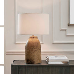 Harris Mottled Brown Table Lamp - Ornate Home