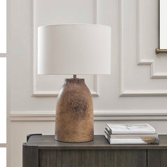 Harris Mottled Brown Table Lamp - Ornate Home