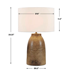 Harris Mottled Brown Table Lamp - Ornate Home