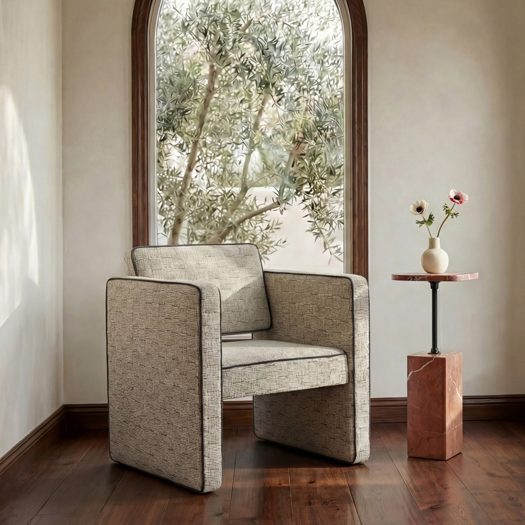 Harris Oat Accent Chair - Ornate Home