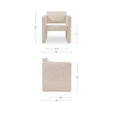Harris Oat Accent Chair - Ornate Home