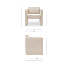 Harris Oat Accent Chair - Ornate Home