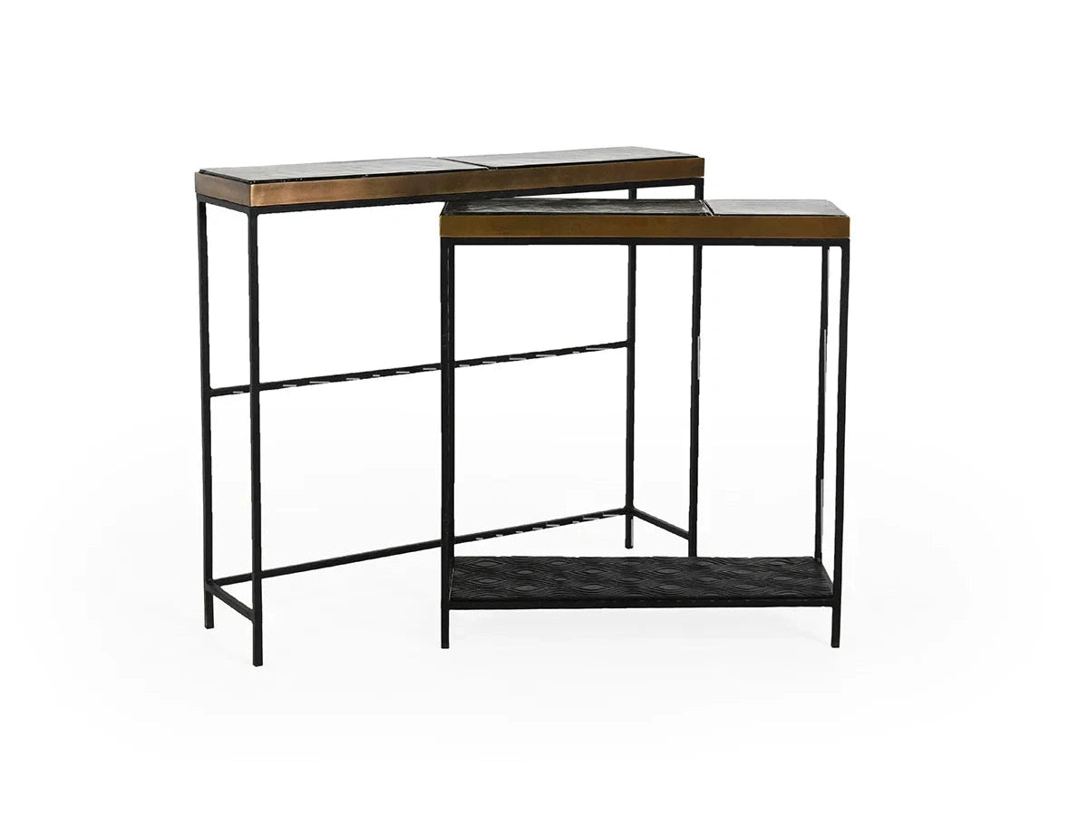 Harrison Brown Console Tables (Set of 2) - Ornate Home