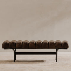 Harrison Dark Brown Bench - Ornate Home