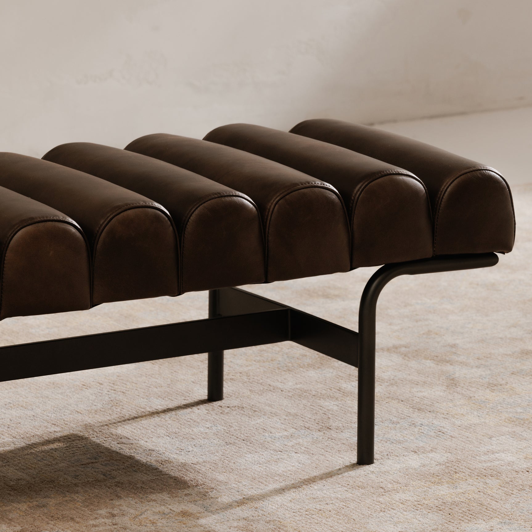 Harrison Dark Brown Bench - Ornate Home