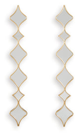 Harriswood Gold Finish Accent Mirror Set (Set of 2) - Ornate Home