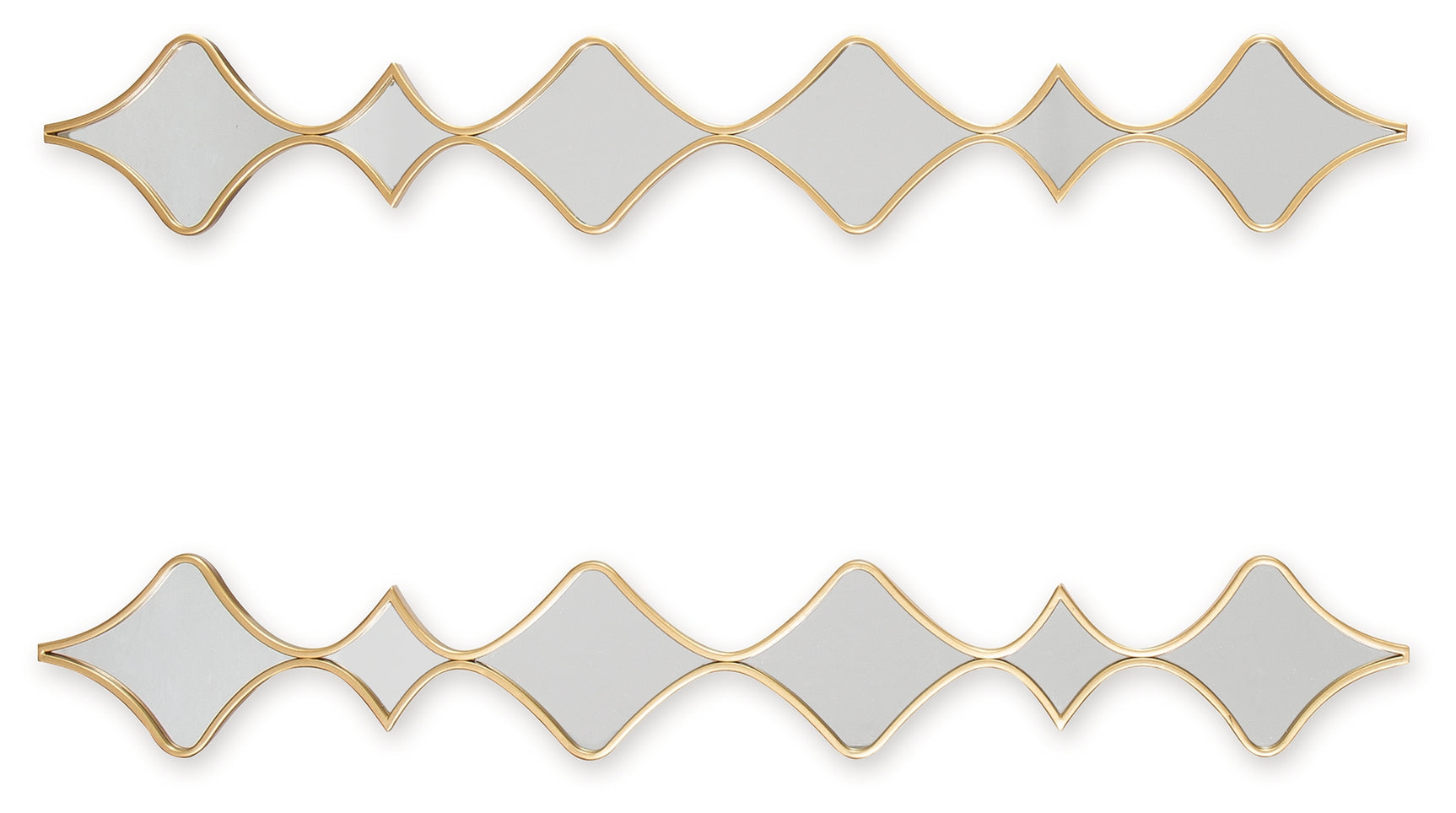 Harriswood Gold Finish Accent Mirror Set (Set of 2) - Ornate Home