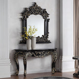 Harrow Black Enamel Mirror  / HD-328B - Ornate Home