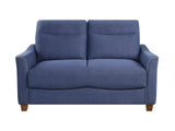 Harstad Blue Loveseat - Ornate Home