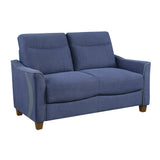 Harstad Blue Loveseat - Ornate Home