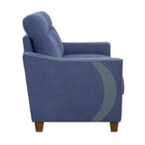 Harstad Blue Loveseat - Ornate Home