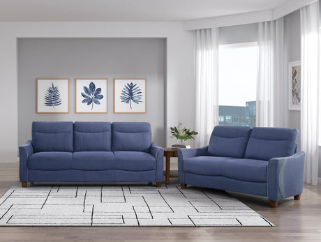 Harstad Blue Loveseat - Ornate Home