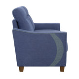 Harstad Blue Loveseat - Ornate Home