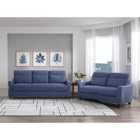 Harstad Blue Loveseat - Ornate Home