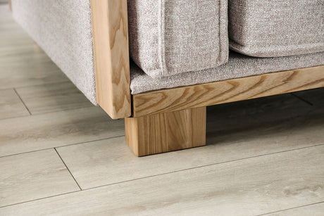 Harstad Light Brown/Natural Sofa & Loveseat - Ornate Home