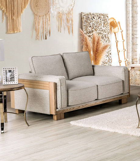 Harstad Light Brown/Natural Sofa & Loveseat - Ornate Home
