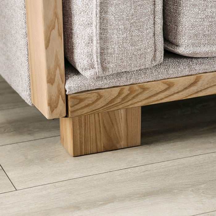 Harstad Light Brown & Natural Sofa - Ornate Home