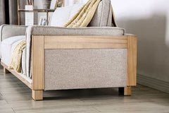 Harstad Light Brown & Natural Sofa - Ornate Home