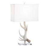 Hart White Stag Horn Table Lamp - Ornate Home