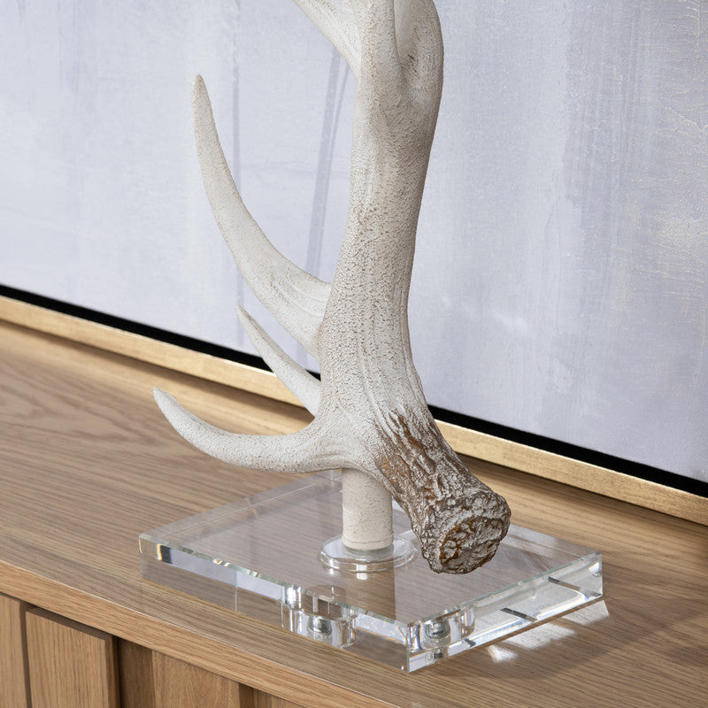 Hart White Stag Horn Table Lamp - Ornate Home