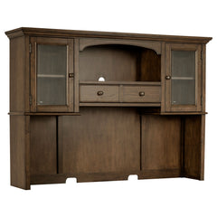 Hartshill Burnished Oak 2-door Hutch with Shelves - Ornate Home