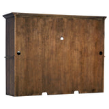 Hartshill Burnished Oak 2-door Hutch with Shelves - Ornate Home