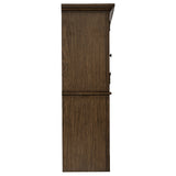 Hartshill Burnished Oak 2-door Hutch with Shelves - Ornate Home