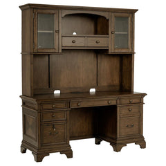 Hartshill Burnished Oak Credenza w/ Hutch - Ornate Home
