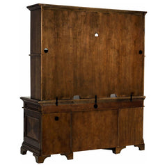 Hartshill Burnished Oak Credenza w/ Hutch - Ornate Home