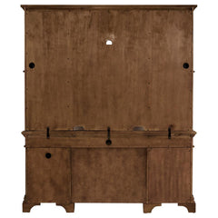 Hartshill Burnished Oak Credenza w/ Hutch - Ornate Home