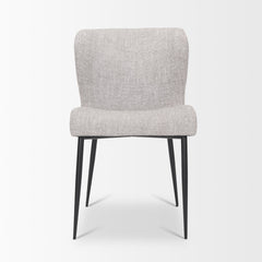 Hartt Matte Black/Gray Dining Chair Fabric - Ornate Home