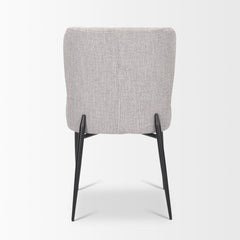Hartt Matte Black/Gray Dining Chair Fabric - Ornate Home
