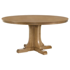 Hartville Natural Light Brown 5-piece Round Dining Table Set - Ornate Home