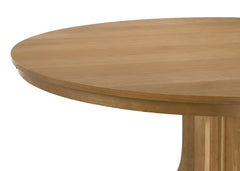 Hartville Natural Light Brown 5-piece Round Dining Table Set - Ornate Home